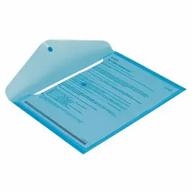 Папка-конверт на кнопке Attache 330x240 мм синяя 180 мкм