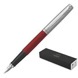 Ручка перьевая Parker Jotter Original Red цвет чернил синий цвет корпуса серебристый/красный (артикул производителя 2096898)