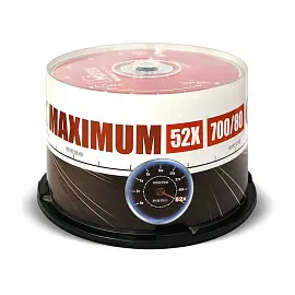 Диск CD-R Mirex 0.7 ГБ 52x cake box UL120052A8B (50 штук в упаковке)