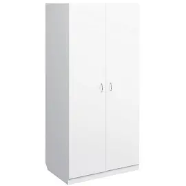 Шкаф для одежды медицинский MEG_2-х ств.4п. ЛДСП ШМБО (код МД-505.01) белый