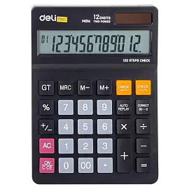 Калькулятор настольный Deli EM01420 12-разрядный черный 180x126x34 мм