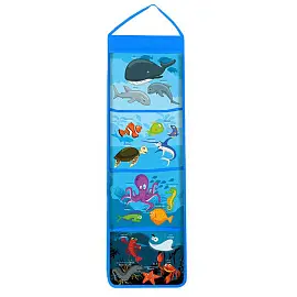 Кармашки в шкафчик для детского сада Подводный мир