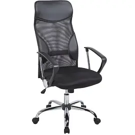 Кресло для руководителя Easy Chair 506 TPU черное (искусственная кожа/сетка/ткань, металл)