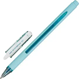 Ручка шариковая неавтоматическая Uni Jetstream синяя (голубой корпус, толщина линии 0.35 мм)