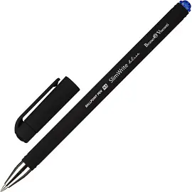 Ручка шариковая неавтоматическая Bruno Visconti SlimWrite Black синяя (толщина линии 0.4 мм)