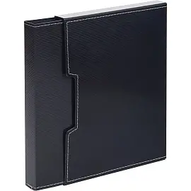 Папка файловая на 80 файлов Attache A4 35 мм черная в коробе (толщина обложки 1 мм)
