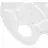 Палитра художника пластиковая овальная белая (с отделением для большого пальца, 6 отделений для красок, 4 отделения для смешивания) Фото 1