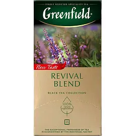 Чай черный Greenfield Revival Blend 25 пакетиков (эвкалипт, шалфей)