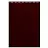 Блокнот Альт Офис 1 A4 60 листов бордовый в клетку на спирали (200х290 мм) (артикул производителя 61350)