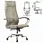Кресло офисное МЕТТА "L1m 42", хром, сиденье и спинка мягкие, велюр, светло-серое Фото 1