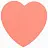 Блок самоклеящийся (стикеры), фигурный BRAUBERG, НЕОНОВЫЙ "Сердце", 50 листов, розовый, европодвес, 122710 Фото 1
