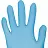 Перчатки нитрил.,н/о, голубой Clinical Program(M) 50п/уп Фото 2