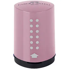 Точилка пластиковая Faber-Castell "Grip 2001 Mini" 1 отверстие, контейнер, дымчато-розовая