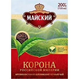 Чай Майский Корона Российской Империи черный 200 г