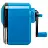 Точилка механическая BRAUBERG ULTRA для чернографитных и цветных карандашей, крепление к столу, цвет корпуса голубой с черным, 271342 Фото 0