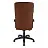 Кресло руководителя Helmi HL-E80 "Ornament" LTP, экокожа коричневая, мягкий подлокотник, пиастра Фото 2