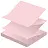 Стикеры Z-сложения Attache 76х76 мм пастельные розовые для диспенсера (1 блок, 100 листов) Фото 3