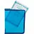 Папка-конверт на молнии Комус A4 голубая 500 мкм Фото 1