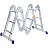 Лестница-трансформер Комус алюминиевая четырехсекционная 4х3 ступени Фото 3