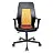 Кресло офисное Easy Chair 225 оранжевое/черное (искусственная кожа/сетка, металл) Фото 0