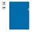 Папка-уголок OfficeSpace А4, 100мкм, пластик, прозрачная синяя Фото 0