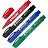Набор маркеров для бумаги для флипчартов Комус 4 цвета (толщина линии 2-3 мм) круглый наконечник