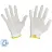 Перчатки рабочие защитные Manipula Specialist Микрон TNY-24/MG101 нейлоновые белые (15 класс, размер 8, M, 10 пар в упаковке)