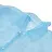 Халат одноразовый голубой на кнопках КОМПЛЕКТ 10 шт., XL, 110 см, резинка, 20 г/м2, СНАБЛАЙН Фото 1