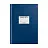 Книга учета OfficeSpace, А4, 144л., клетка, 200*290мм, бумвинил, цвет синий, блок офсетный, наклейка