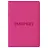 Обложка для паспорта, мягкий полиуретан, "PASSPORT", розовая, STAFF, 237605 Фото 1
