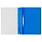 Папка-скоросшиватель пластик. СТАММ А4, 120мкм, синяя с прозр. верхом Фото 0