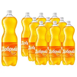 Напиток Добрый Апельсин с витамином C газированный 1.5 л (9 штук в упаковке)