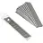 Лезвия сменные для канцелярских ножей 18 мм сегментированные (10 штук в упаковке) Фото 0