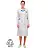Халат медицинский женский м01-ХЛ белый/бирюзовый (размер 40-42, рост 170-176) Фото 2