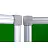 Доска магнитно-меловая 100x300 см трехсекционная зеленая лаковое покрытие Attache Фото 0