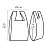 Пакет-майка биополимер 15 мкм био белый с рисунком (29+14x55 см, 100 штук в упаковке) Фото 0