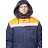 Куртка рабочая зимняя мужская з32-КУ с СОП синяя/оранжевая из смесовой ткани (размер 44-46, рост 170-176) Фото 3