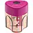 Точилка пластиковая со "шторкой" Faber-Castell "Grip Auto Mini" 1 отверстие, контейнер, розовая/бирюзовая/синяя Фото 0