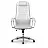 Кресло офисное МЕТТА "К-31" хром, экокожа, сиденье и спинка мягкие, белое Фото 2