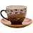 Сервиз чайный Loraine (23540) на 6 персон керамика (6 чашек 220 мл, 6 блюдец 14 см, подставка) Фото 1