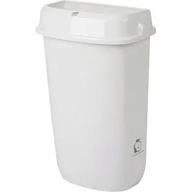 Ведро для мусора Luscan Prof Etalon 12 л пластик белое (32,8х19,5х51,8 см)