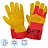 Перчатки рабочие утепленные от порезов и проколов Диггер комбинированные красные/желтые (размер 10.5) Фото 2