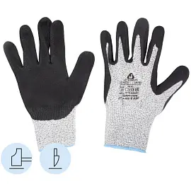 Перчатки Jeta Safety JCN051 для защиты от порезов с нитриловым покрытием (13 класс, 4 нити, размер 9, L)