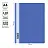 Папка-скоросшиватель пластик. OfficeSpace А4, 120мкм, синяя с прозр. верхом Фото 0