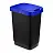 Ведро для мусора Idea Twin 25 л пластик черное/синее (26x33x47 см)