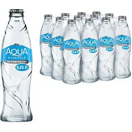 Вода питьевая негазированная Аква Минерале 0.26 л (12 штук в упаковке)