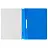 Папка-скоросшиватель пластик. перф. СТАММ А4, 120мкм, синяя с прозр. верхом Фото 0