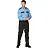 Рубашка для охранника с длинными рукавами голубая/темно-синяя (размер 52-54, рост 182-188) Фото 4