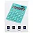 Калькулятор настольный Eleven SDC-444X-GN, 12 разрядов, двойное питание, 155*204*33мм, бирюзовый Фото 1