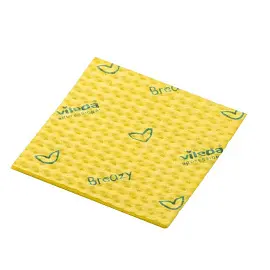 Салфетки хозяйственные Vileda Professional Бризи микрофибра 36х35см 105 г/кв.м желтые (25 штук в упаковке)